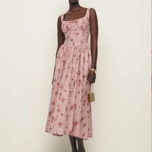 Reformation Balia Linen Dress Tea Time